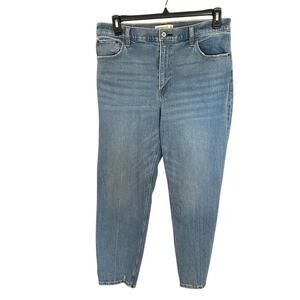 Abercrombie & Fitch Women's High Rise Mom Jeans Blue Size 12
